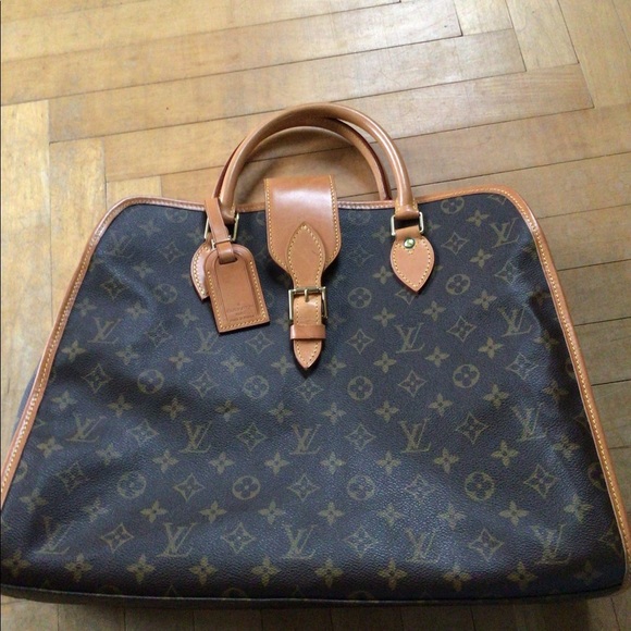 Excellent Louis Vuitton Monogram Portable Bandouliere Garment Suit Bag  Luggage